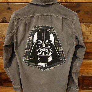 Star Wars Darth Vader One-of-a-Kind J. Crew Gray Corduroy Shirt (Unisex XS, M)